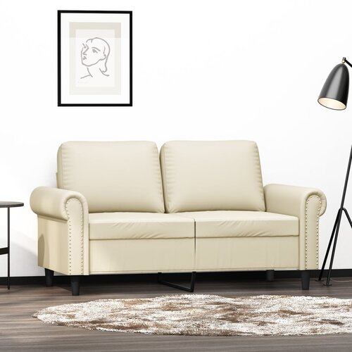  The Living Store Dvosed krem 120 cm umetno usnje - Kavč Dvosed, (21501713) Cene