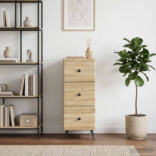  Ormar s ladicama Hrast sonoma 33 x 34,5 x 90 cm Slike
