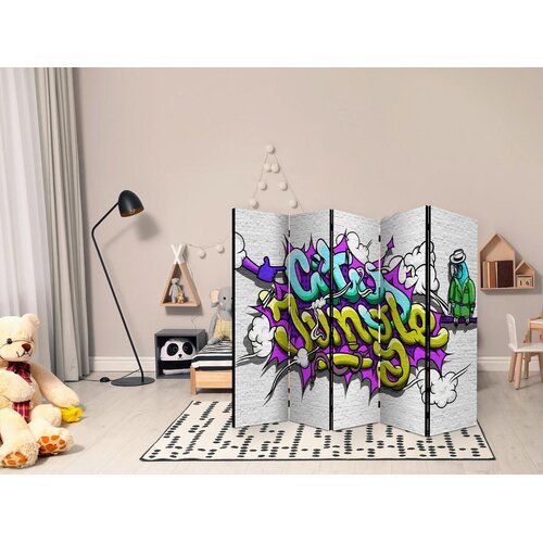 Artgeist PARAVAN 225/172/3 cm večbarvno, svetlo siva Slike