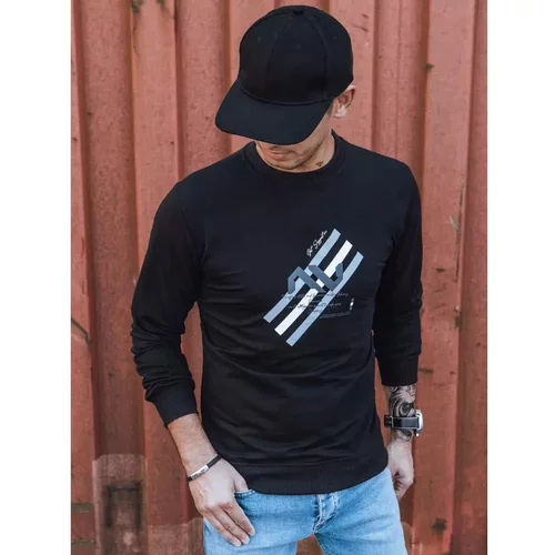 DStreet Black men's sweatshirt with print BX5364