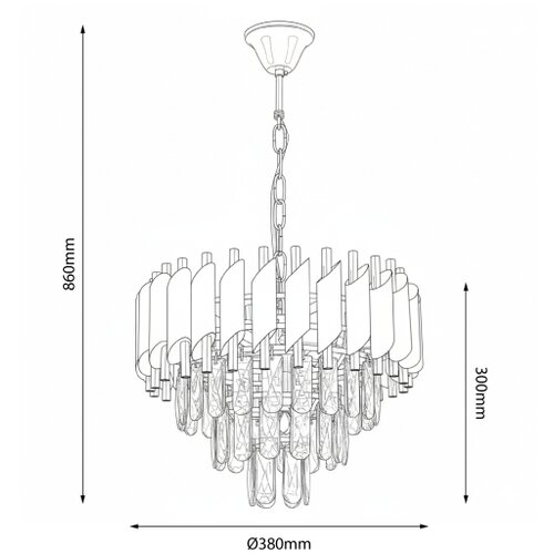  Brilagi - Luster na lancu ECLIPSE 5xE14/10W/230V, prečnik 38 cm, srebrna Slike