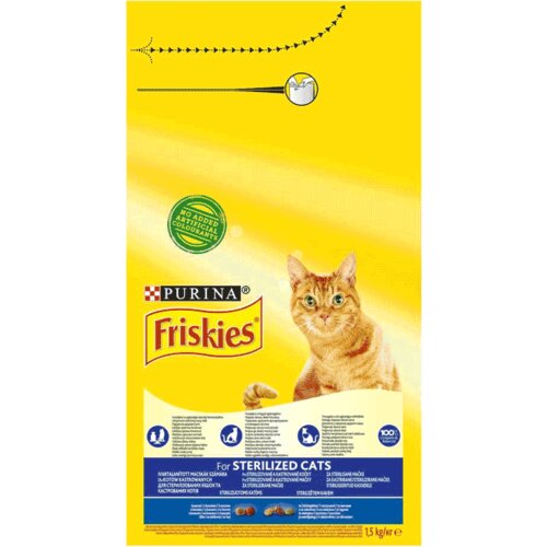 Friskies Cat Sterilisane Losos i Povrće - 300 g Slike