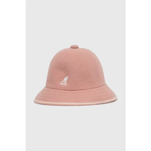 Kangol Volnen klobuk roza barva