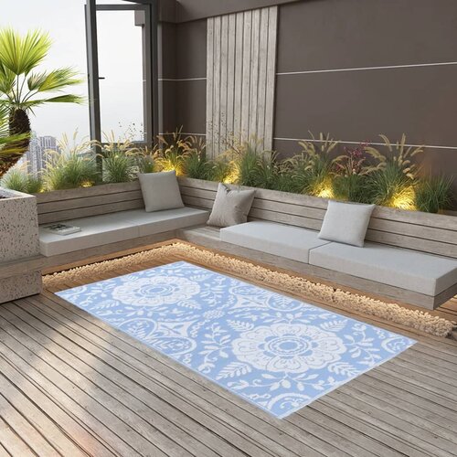 VidaXL Vanjski tepih svjetloplavi 160 x 230 cm PP Slike