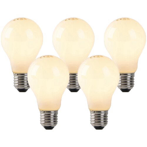 LUEDD Komplet 5 E27 LED žarnic z žarilno nitko opalno steklo 3W 250 lm 2200K Cene