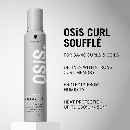 Schwarzkopf Professional Osis+ Curl Souffl&amp;eacute; oblikovalna pena za valovite in kodraste lase 200 ml Slike