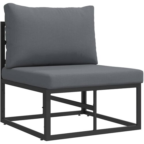 VidaXL Zunanja Pohi&amp;scaron;tvo Črna in anthracit 70 x 71,5 x 71 cm Kovina, (5000279874) Slike