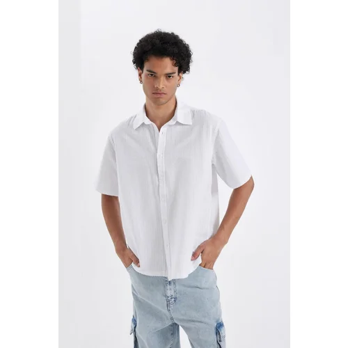 Defacto Relax Fit Cotton Short Sleeve Shirt