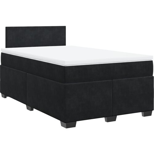 Maison Chic Box spring postelja - Vzmetna postelja z vzmetnico črna 120x200 cm žamet SL10622, (21885988) Cene