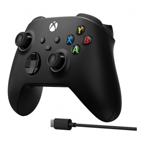 Microsoft Xbox/ PC Series Controller Black + Cable for Windows USB-C Slike