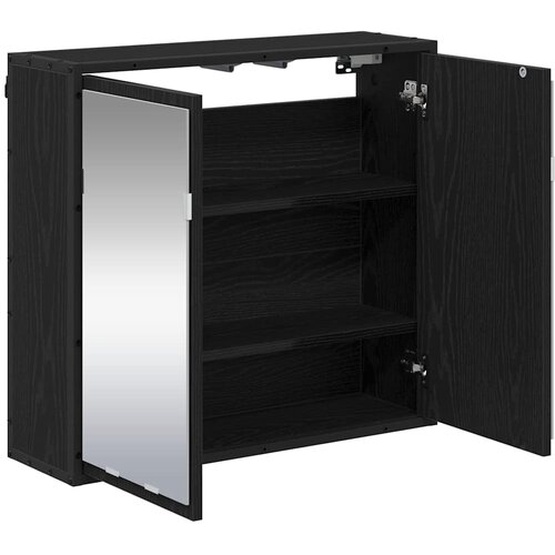  Polica na zidu s policom Zidne Crni hrast 65 x 20 x 60 cm Slike