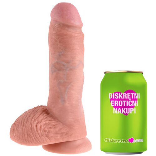 Pipedream Dildo Cock with balls 8 (R21378), (20951156) Slike