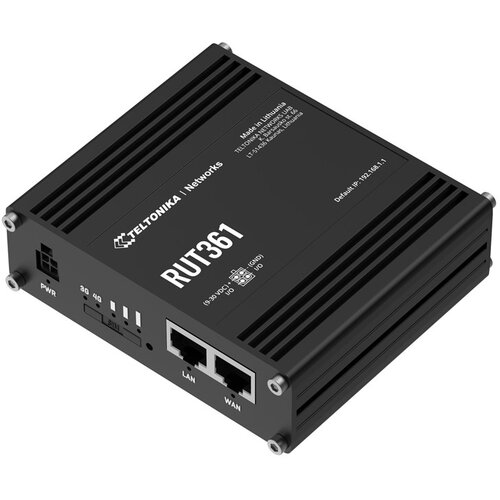 Teltonika Industrial 4G LTE router RUT361 Cat 6 LTE, WiFi 4, 2x RJ45 100Mb /s, IP30 Cijene