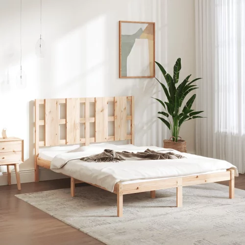 Okvir za krevet od masivnog drva 135 x 190 cm 4FT6 bračni