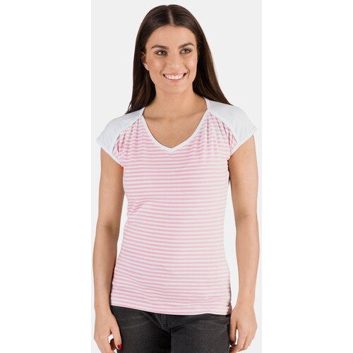 SAM73 Pink & White Women Striped T-Shirt SAM 73 Jonna - Ladies Slike