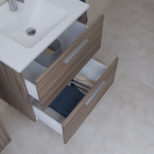 Vitra MIASET60CSET Mia 59 x 61 x 39,5 cm kopalni&amp;scaron;ki sestav s stransko omarico Slike