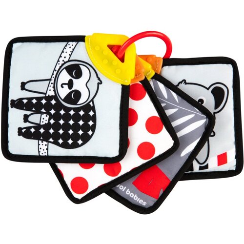 Canpol BabiesBoo Sensory Cards with Teether vrtljiva knjiga z grizljajočim delom 1 kos Cene