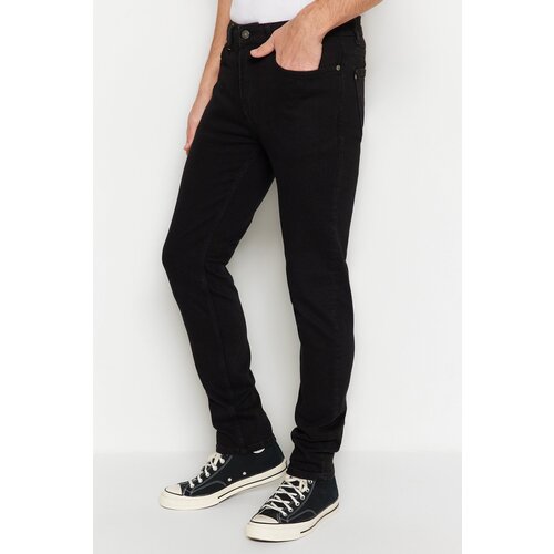 Trendyol Limited Edition Black Men's Premium Regular Fit Flexible Fabric Jeans. Cene