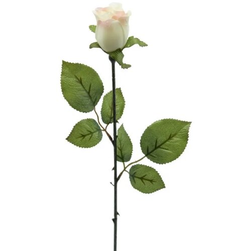 Di.Mo veštački cvet ruža sa rosom 52cm, bela Slike