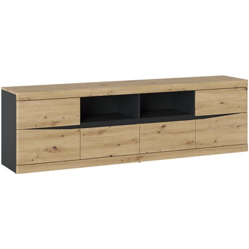 M&amp;ouml;max Tv-element Turino, Hrast/antracit Slike