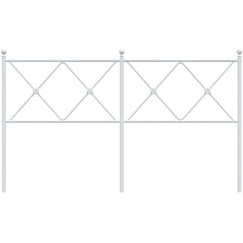  Metalno uzglavlje bijelo 160 cm Slike