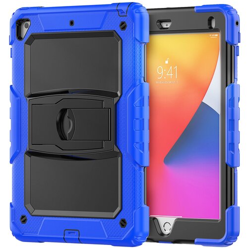 NIKCORP Ovitek za Samsung Galaxy Tab A7 Lite 8.7 s stojalom, naramnim trakom in ročajem, troslojna za&amp;scaron;čita proti udarcem, modra barva, (5000139009) Slike