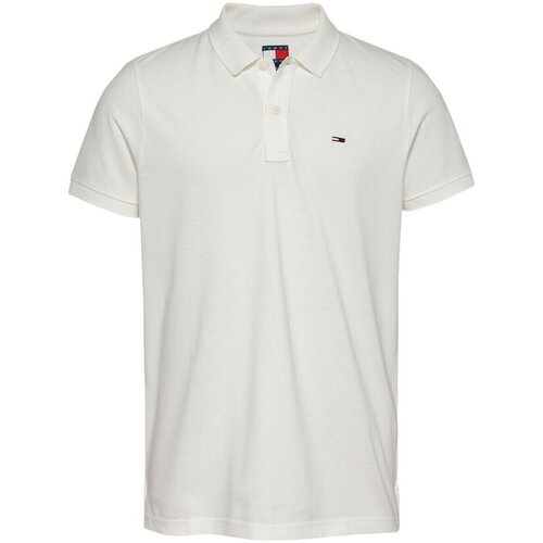 Tommy Hilfiger Polo majice kratki rokavi TJM PLACKET DM0DM20676 Bela Cene