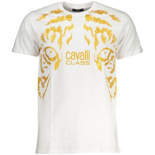 Cavalli Class Mu&amp;scaron;ka Majica Kratkih Rukava Bijela Slike