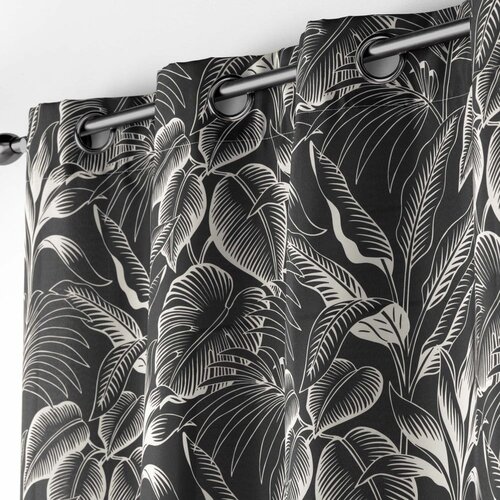 Douceur d int&amp;eacute;rieur Crno-bijela zavjesa 140x260 cm Cabana &amp;ndash; Slike