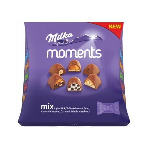 Milka moments mix praline 169g Cene
