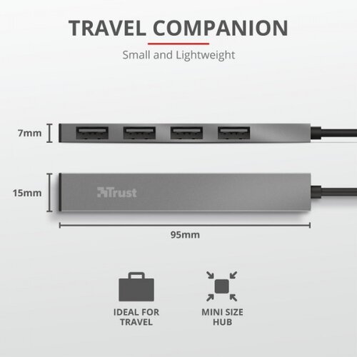 Trust HUB USB 4* Halyx Cene
