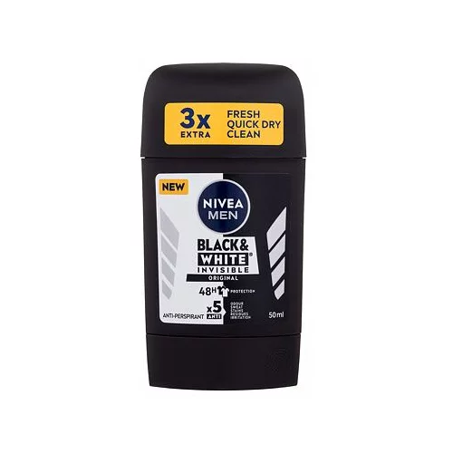 Nivea Men Invisible For Black & White Original antiperspirant deodorant v stiku 50 ml za moške