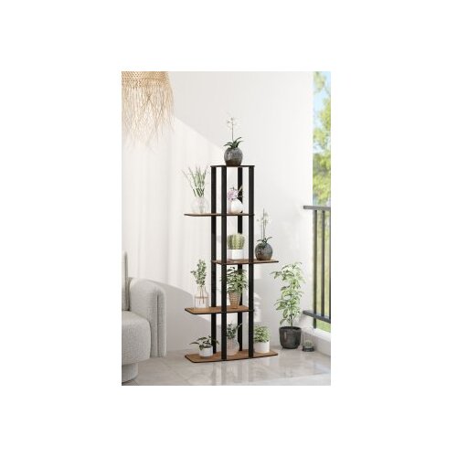 Hanah home drveni &amp;scaron;tand za biljke gardenia flower bed walnut Slike