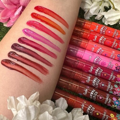 Rude Cosmetics tečni hidratantni ruž za usne FLOWER CHILD Tulips 3g Slike