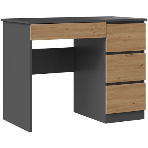 Shumee Pisalna miza Mijas, DESNA ANTRACIT ARTISAN, (21556043) Slike