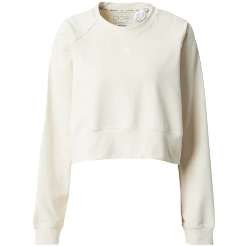 Adidas Sportska sweater majica 'Power' bež / bijela