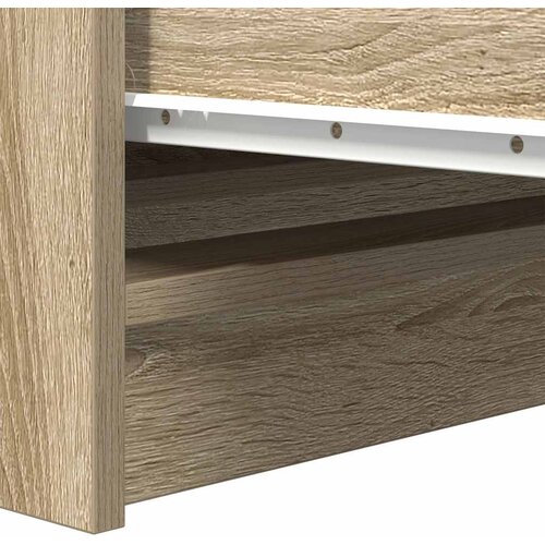  Komoda boja hrasta sonome 37,5x35x76 cm od konstruiranog drva Smeđa Slike