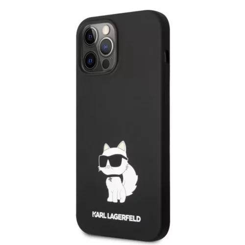 Karl Lagerfeld Originalen ovitek KLHCP13XSNCHBCK za iPhone 13 Pro Max črn silikonska zaščita - IML NFT Choupette Body