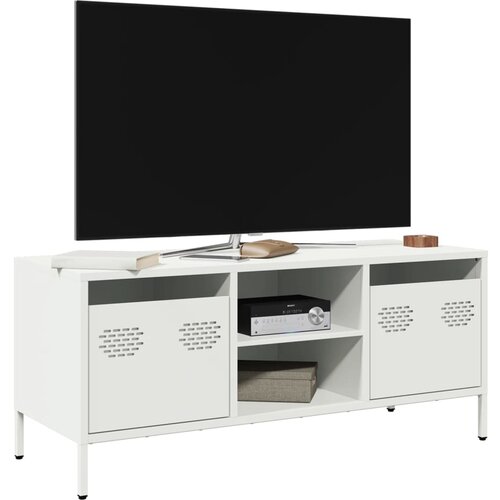 TV ormarić bijeli 101,5x39x43,5 cm hladno valjani čelik Cijene