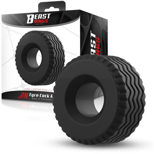 Beast Rings Tyre Ring Black Cene