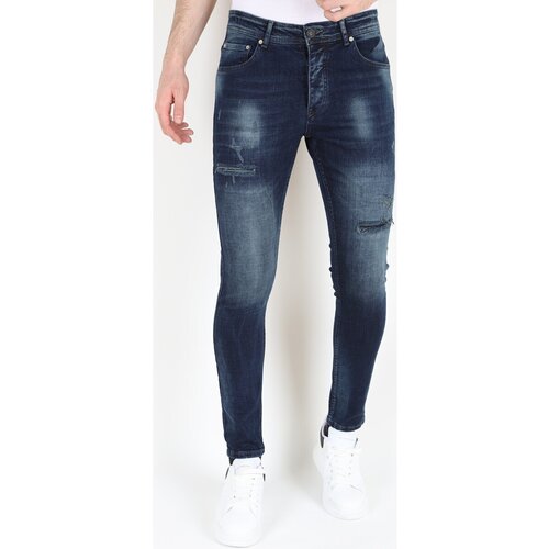 Mario Morato Kavbojke slim 148659328 Modra Cene