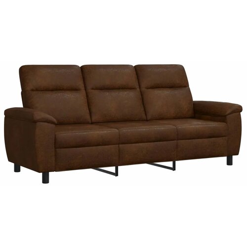  Set sofe 2 pcs Smeđa Umetnička suknja koža - Smeđa 2-sjedalo (140 cm) + 3-sjedalo Slike