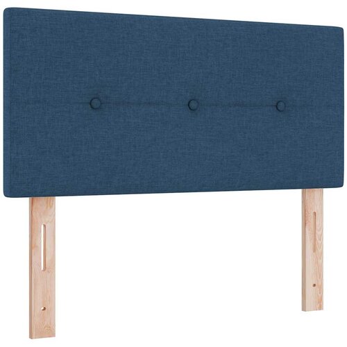  Krevet s opruga kutije s jastukom Plava 200 x 90 cm tkanina Slike
