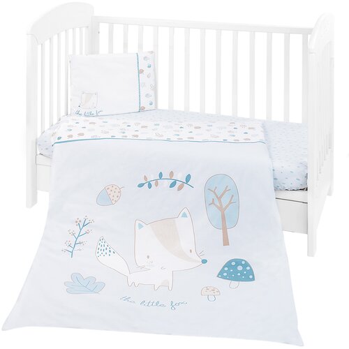 Posteljina sa ogradicom 6 pcs 70/140 Little Fox KKB60110-180 Cene