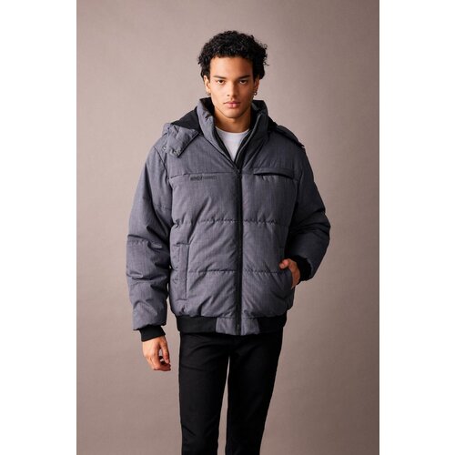 Defacto Regular Fit Hooded, Fleece Lined Puffer Coat Slike