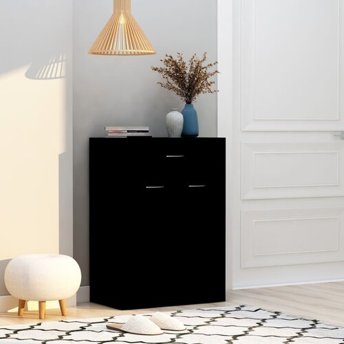 VidaXL Ormarić za cipele crni 60 x 35 x 84 cm od iverice Slike