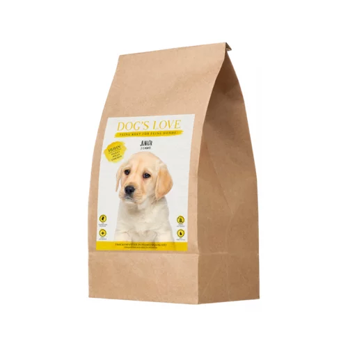 Dog's Love Junior piščančja suha hrana - 2 kg