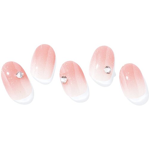 OHORA Semi Cured Gel Nail Strips N Coral Sunset nalepke za nohte odtenek NP-204 1 kos Slike