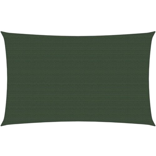 vidaXL Senčno jadro 160 g/m² temno zeleno 5x7 m HDPE Cene