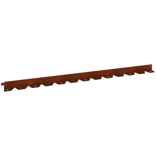  Ograda oko Travnjaka 50 pcs 102 x 4 x 4 cm Čelik Rđa Slike